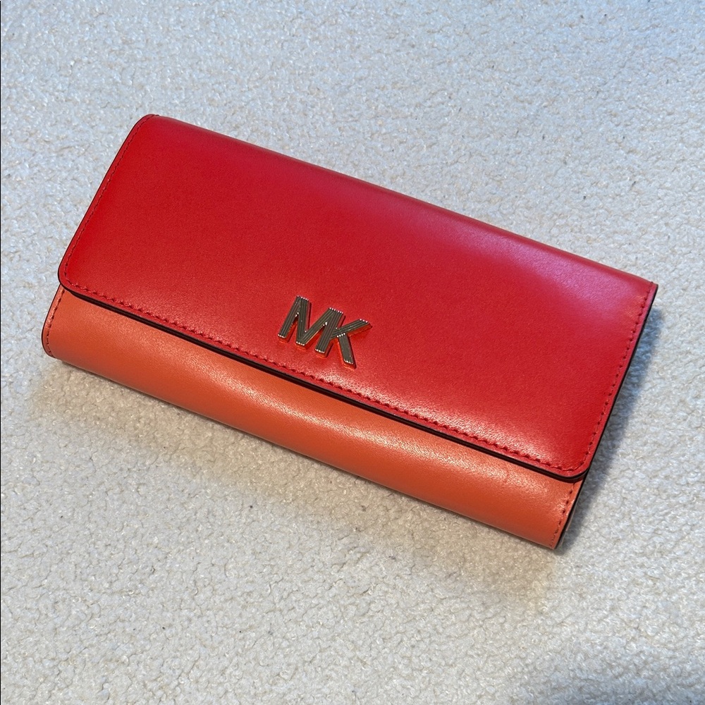 Michael Kors Red and Coral Wallet - Picture 4 of 7